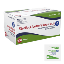 Load image into Gallery viewer, Dynarex Alcohol Sterile Prep Pads, Medical-Grade Antiseptic, Medium