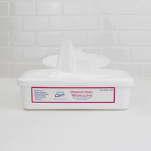 Load image into Gallery viewer, Premoistened Adult Washcloths 9 x 13in - 64 wipes/tub