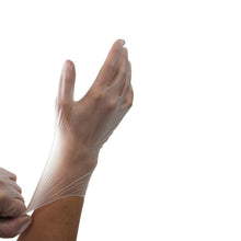 Load image into Gallery viewer, Dynarex Safe-Touch™ Disposable Clear Vinyl Medical Exam Gloves, 100ct, X-Large
