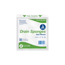 Load image into Gallery viewer, Drain Sponge 4 x 4in - 6 Ply - 2/pouch