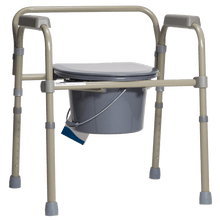 Load image into Gallery viewer, Folding Bedside Commode