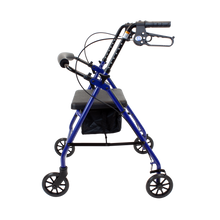 Load image into Gallery viewer, DynaGo™ Quad 6 - Aluminum Rollator-Blue