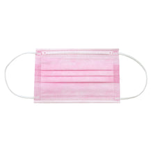 Load image into Gallery viewer, Dynarex Kids Disposable Safety Face Mask- Breathable, Comfortable, Pink Medical Protective Covering, Children Boys and Girls, Box of 50