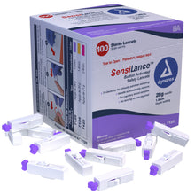 Load image into Gallery viewer, Button Activated Safety Lancets Sterile 28 gauge - 1.8 mm Depth