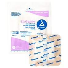 Load image into Gallery viewer, SiliGentle™ Silicone Bordered Foam Dressings - 4x4in
