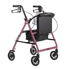 Load image into Gallery viewer, DynaGo™ Quad 6 - Aluminum Rollator-Pink