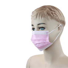 Load image into Gallery viewer, Dynarex Kids Disposable Safety Face Mask- Breathable, Comfortable, Pink Medical Protective Covering, Box of 50